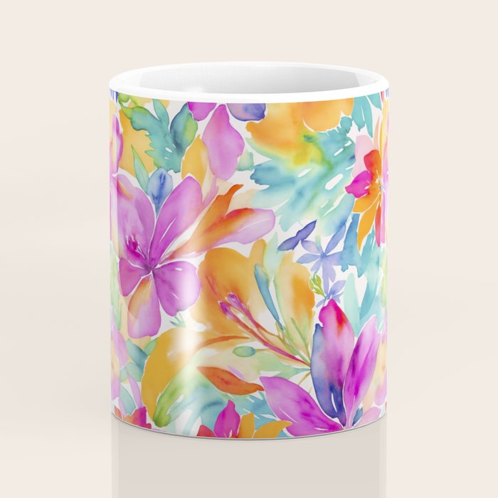 Fragments Of Botanical Memory Multicolor Flowers Coffee Mug Gallery Image 4