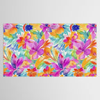 Fragments Of Botanical Memory Multicolor Flowers Tablecloth Gallery Image 2