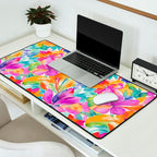 Fragments Of Botanical Memory Multicolor Flowers Desk Mat Gallery Image 2