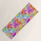 Fragments Of Botanical Memory Multicolor Flowers Yoga Mat Gallery Image 1
