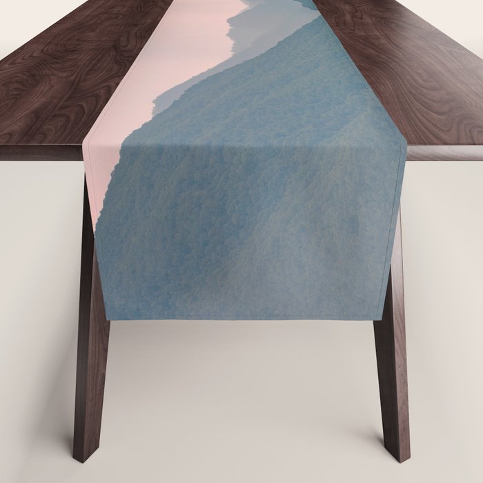 Smoky Mountain Pastel Sunset Table Runner Gallery Image 1