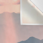Smoky Mountain Pastel Sunset Wall Tapestry Gallery Image 3