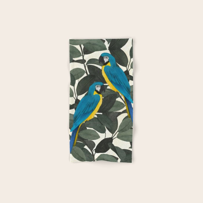Parrots and jungle II Bath Towel Gallery Image 1