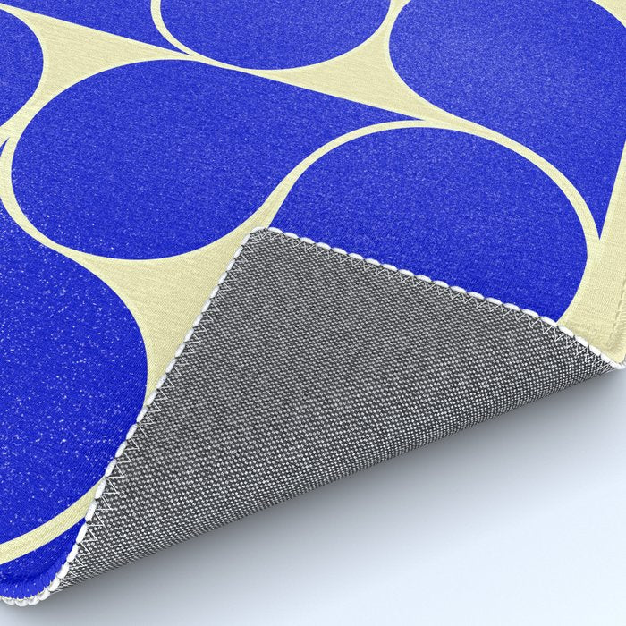 Blue mid-century shapes no8 Rug Gallery Image 4