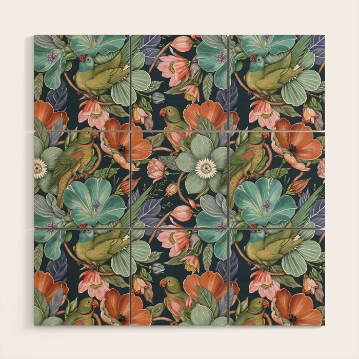 Birdsong Garden Delight Wood Wall Art Gallery Image 1