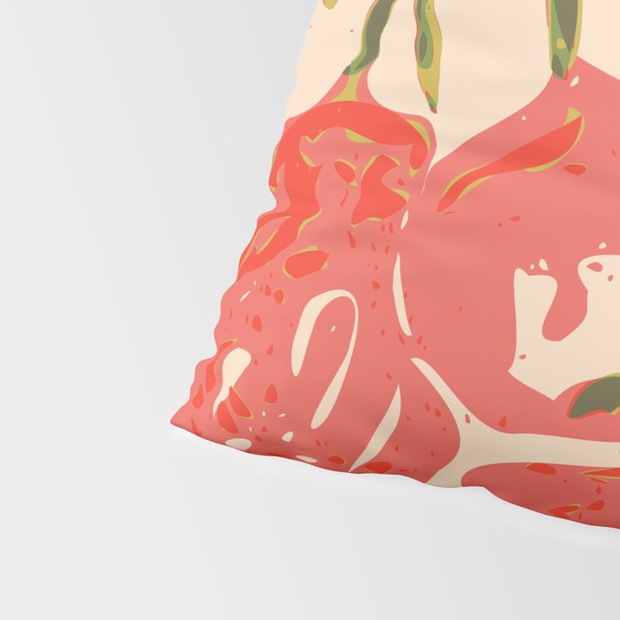 Coral berries: fall florals no.19 Pillow Sham Gallery Image 4