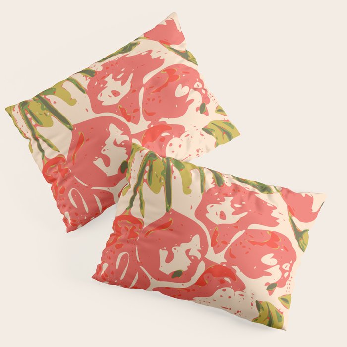 Coral berries: fall florals no.19 Pillow Sham Gallery Image 3