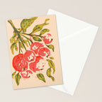 Coral berries: fall florals no.19 Stationery Card Gallery Image 2