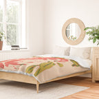 Coral berries: fall florals no.19 Duvet Cover Gallery Image 2