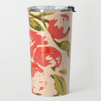Coral berries: fall florals no.19 Travel Mug Gallery Image 2