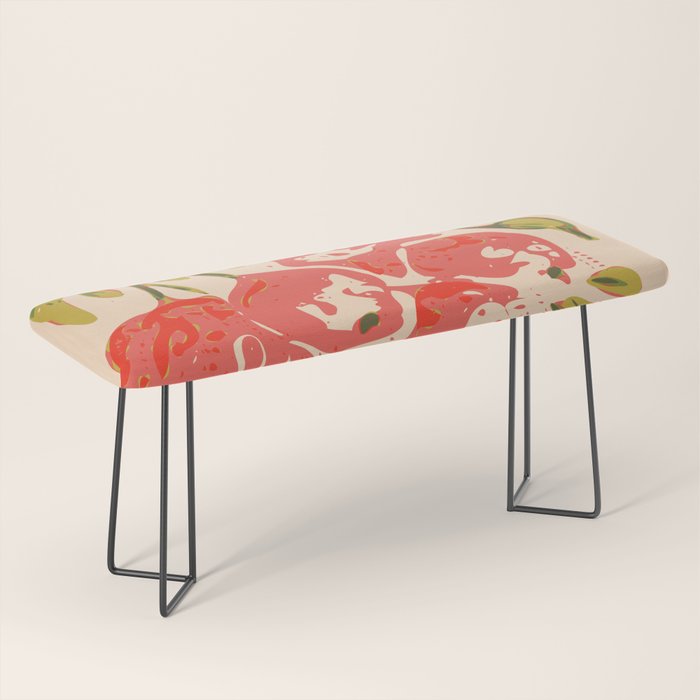 Coral berries: fall florals no.19 Bench Gallery Image 1