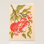 Coral berries: fall florals no.19 Stationery Card Gallery Image 2