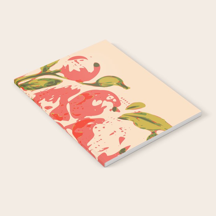 Coral berries: fall florals no.19 Notebook Gallery Image 1