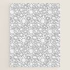 Fun black and white cartoon doodle art pattern Jigsaw Puzzle Gallery Image 1