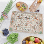 Tabriz Antique Persian Hunting Rug Print Cutting Board Gallery Image 2