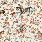 Tabriz Antique Persian Hunting Rug Print Coffee Mug Gallery Image 2