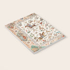 Tabriz Antique Persian Hunting Rug Print Notebook Gallery Image 3