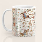 Tabriz Antique Persian Hunting Rug Print Coffee Mug Gallery Image 3
