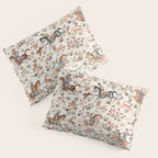 Tabriz Antique Persian Hunting Rug Print Pillow Sham Gallery Image 3