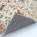 Tabriz Antique Persian Hunting Rug Print Rug Gallery Image 4