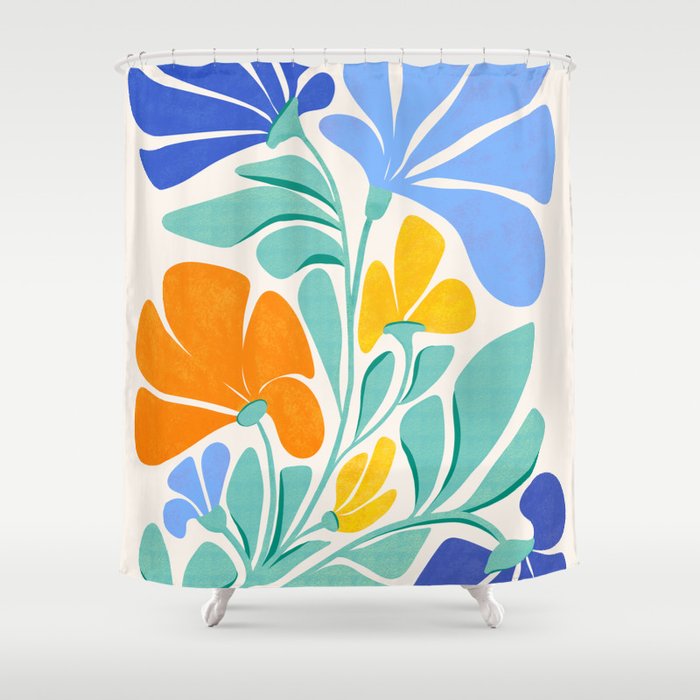 Whimsical Wildflowers Shower Curtain Gallery Image 1