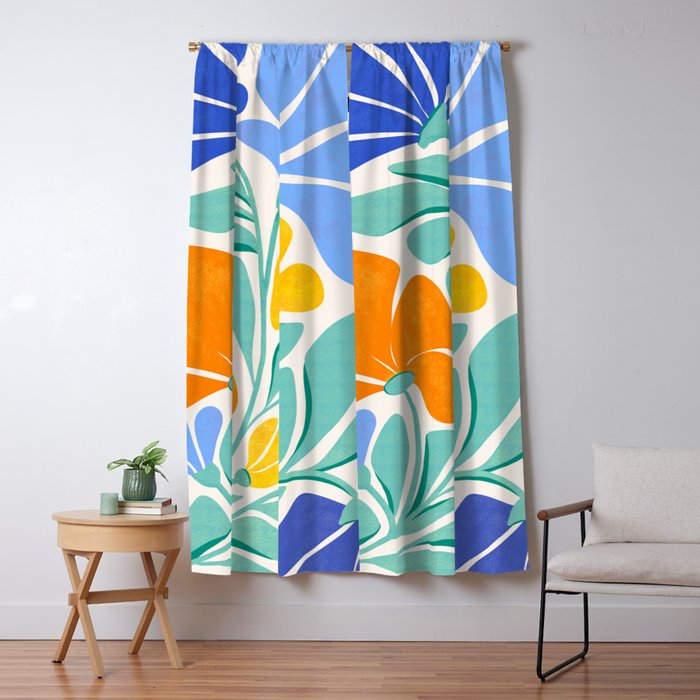Whimsical Wildflowers Window Curtain Gallery Image 1