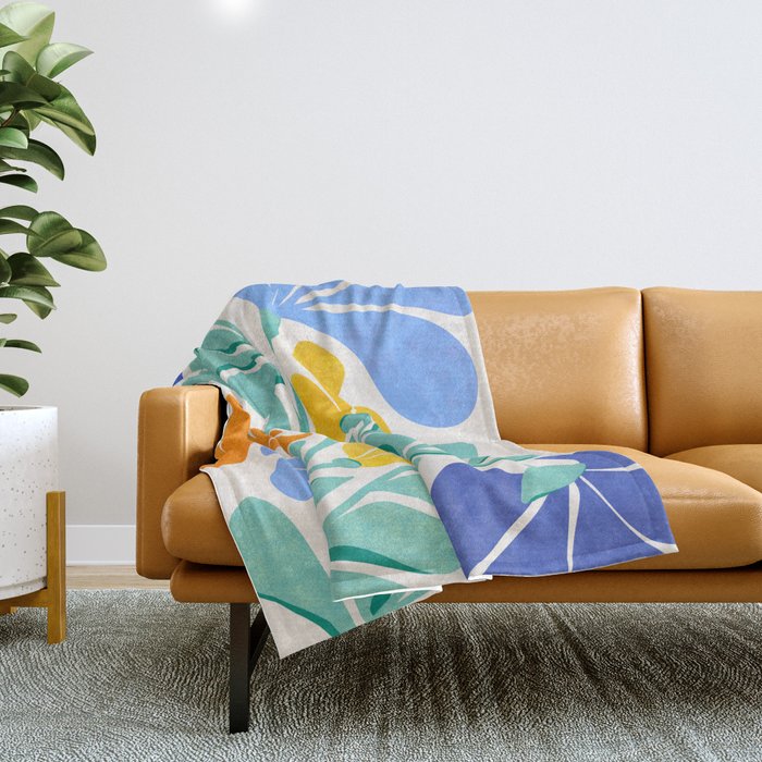 Whimsical Wildflowers Throw Blanket Gallery Image 1