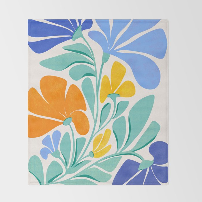 Whimsical Wildflowers Throw Blanket Gallery Image 2