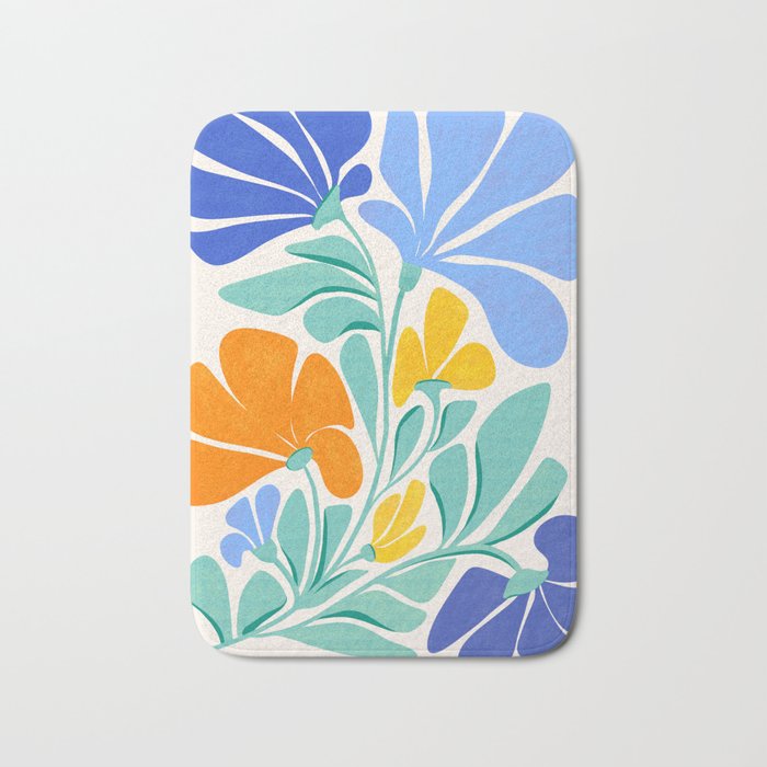 Whimsical Wildflowers Bath Mat Gallery Image 1