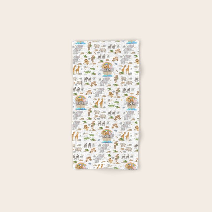 Noahs Ark Animals Bath Towel Gallery Image 1