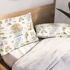 Noahs Ark Animals Pillow Sham Gallery Image 2