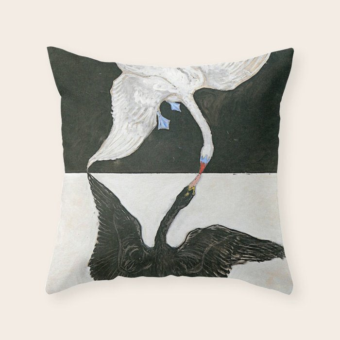 Hilma af Klint The Swan Throw Pillow Gallery Image 1