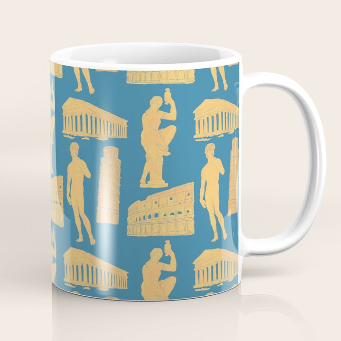 Roman Architecture Ancient Monuments and Italian Statues Coffee Mug Gallery Image 1