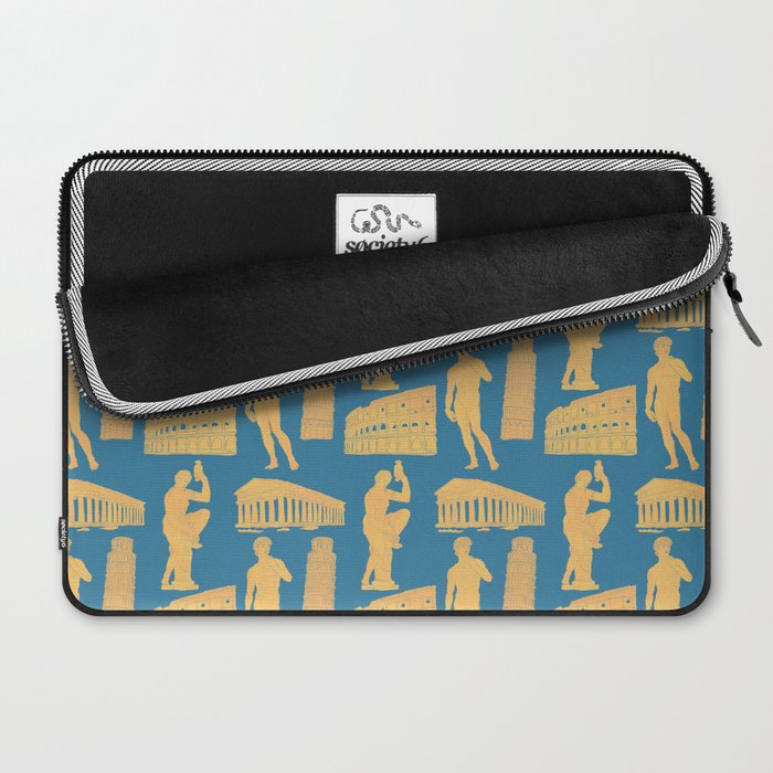 Roman Architecture Ancient Monuments and Italian Statues Laptop Sleeve Gallery Image 2