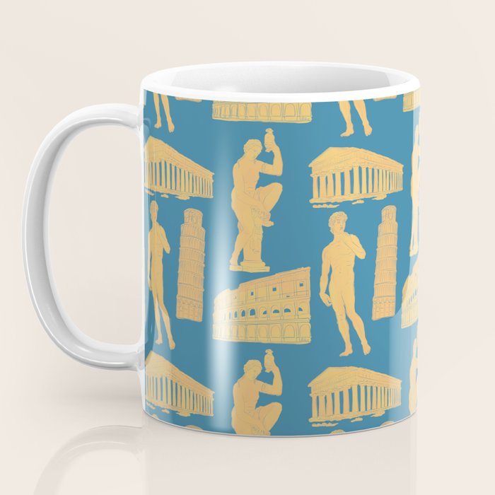 Roman Architecture Ancient Monuments and Italian Statues Coffee Mug Gallery Image 3