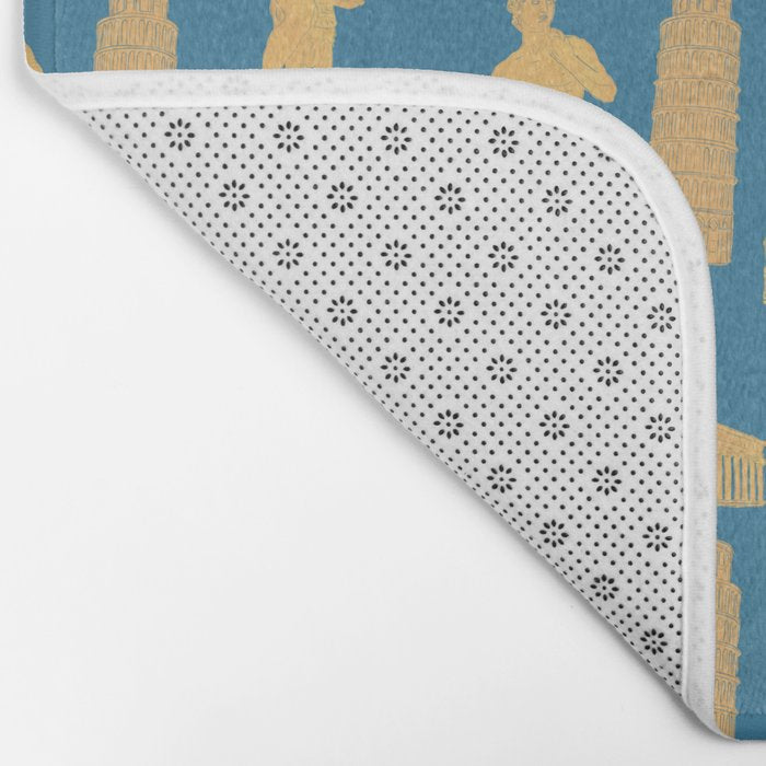 Roman Architecture Ancient Monuments and Italian Statues Bath Mat Gallery Image 2