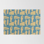 Roman Architecture Ancient Monuments and Italian Statues Rug Gallery Image 2