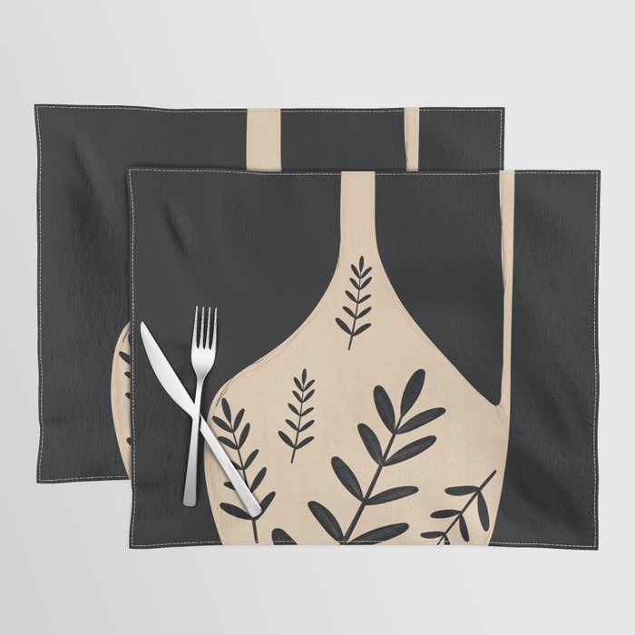 Minimal Abstract Art Vase 20 Placemat Gallery Image 1