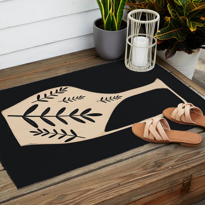 Minimal Abstract Art Vase 20 Outdoor Rug Gallery Image 2