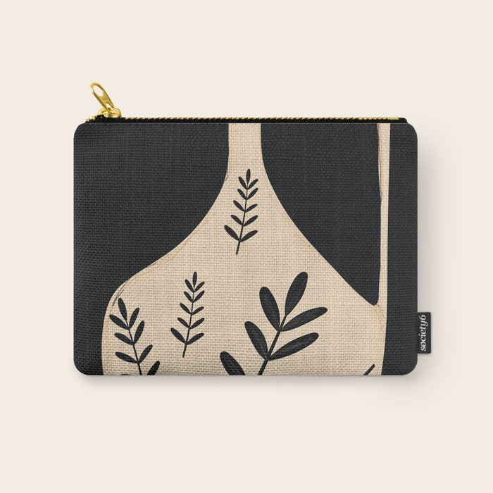 Minimal Abstract Art Vase 20 Carry All Pouch Gallery Image 1