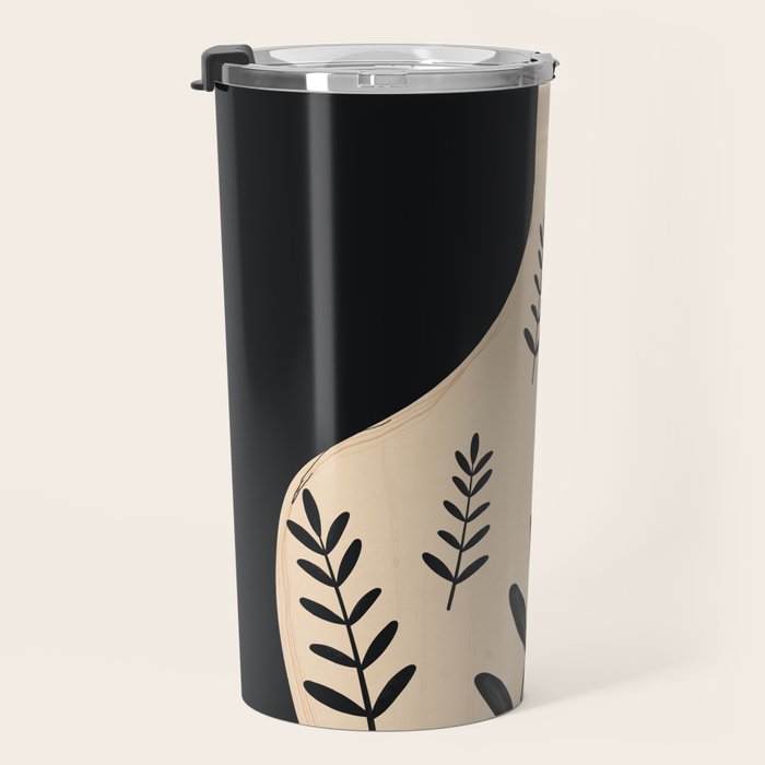 Minimal Abstract Art Vase 20 Travel Mug Gallery Image 3
