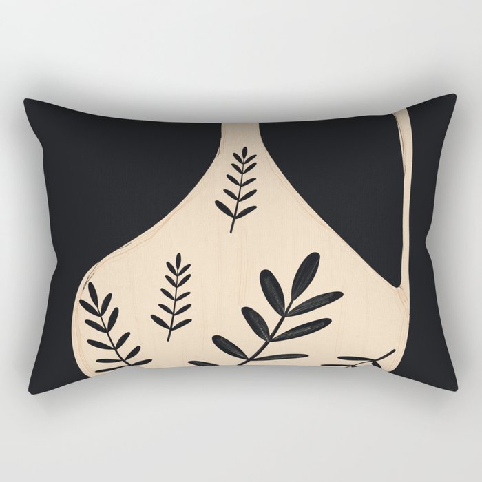 Minimal Abstract Art Vase 20 Rectangular Pillow Gallery Image 2