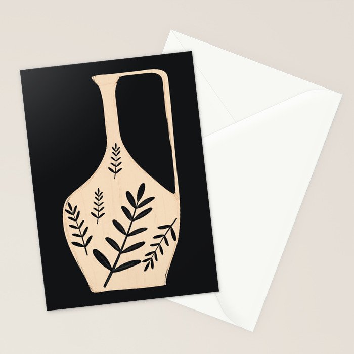 Minimal Abstract Art Vase 20 Stationery Card Gallery Image 2