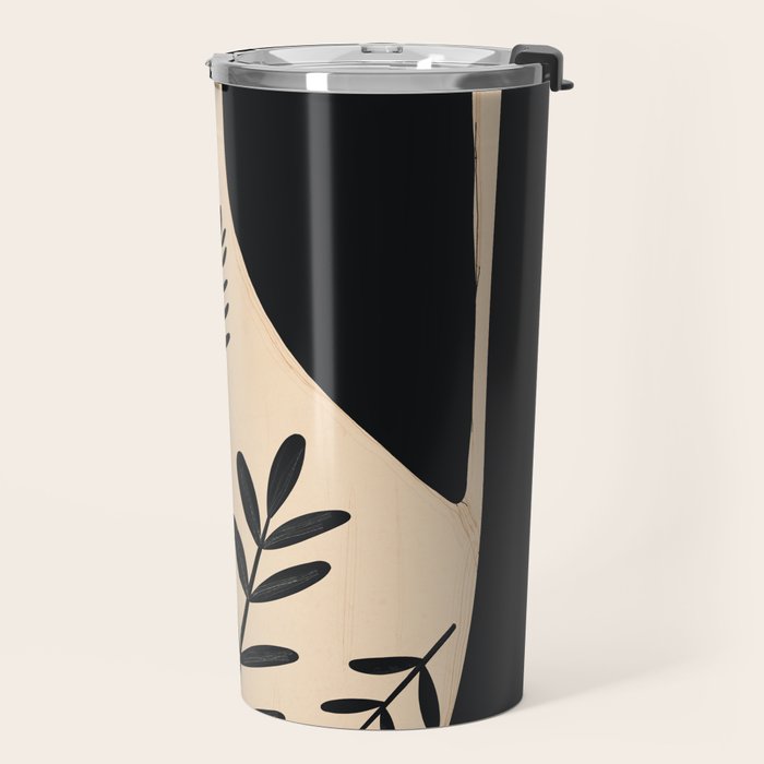 Minimal Abstract Art Vase 20 Travel Mug Gallery Image 2
