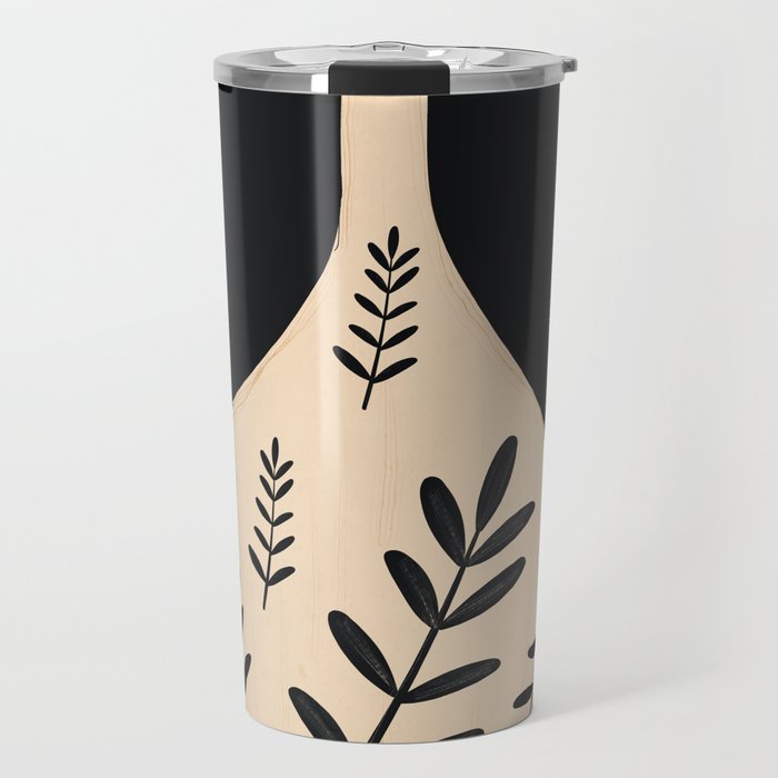 Minimal Abstract Art Vase 20 Travel Mug Gallery Image 1