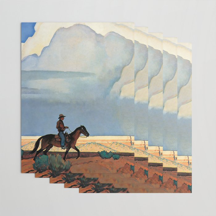 âDesert Journeyâ Western Art by Maynard Dixon Wrapping Paper Gallery Image 3
