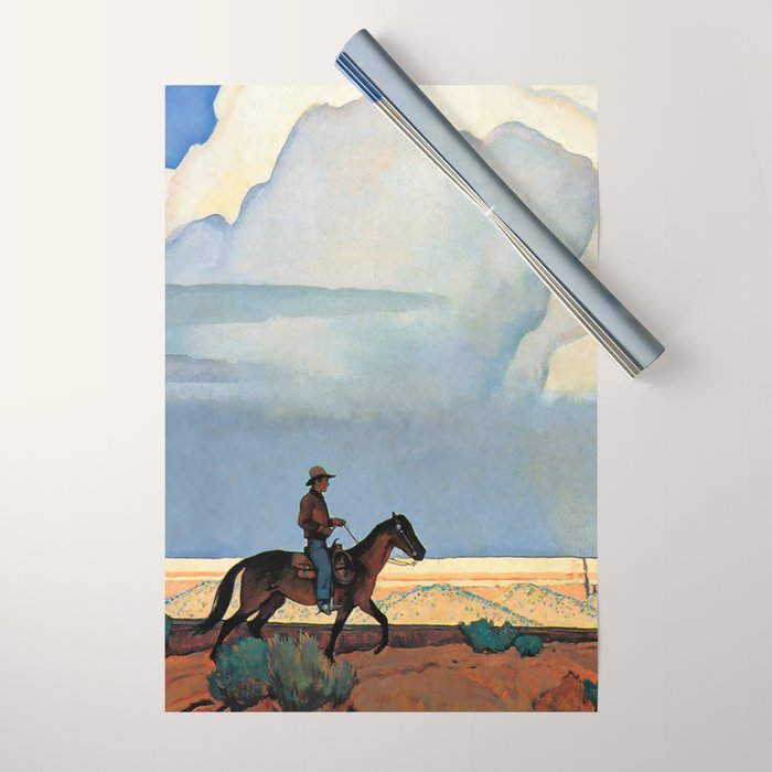 âDesert Journeyâ Western Art by Maynard Dixon Wrapping Paper Gallery Image 1