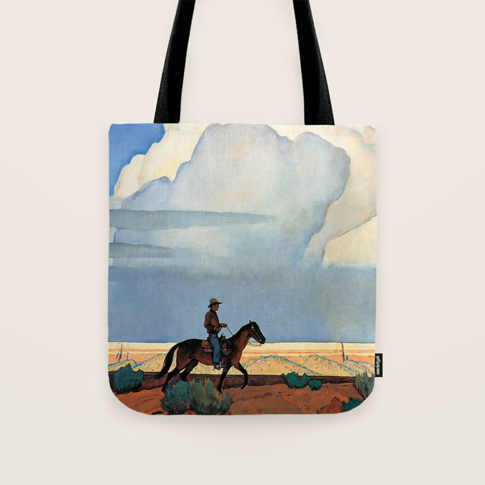 âDesert Journeyâ Western Art by Maynard Dixon Tote Bag Gallery Image 1
