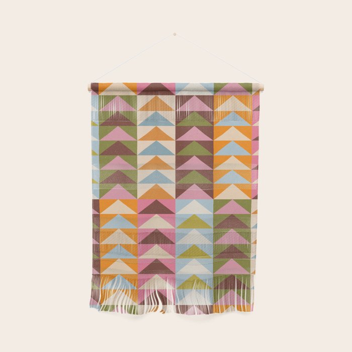 Quilt Triangle Shapes - Multi-color Wall Hanging Gallery Image 1