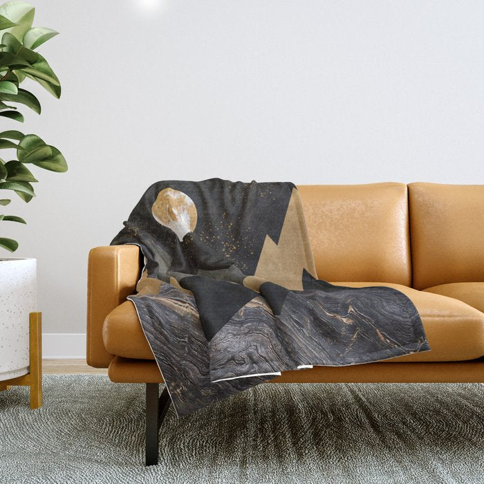 Metallic Night Throw Blanket Gallery Image 1